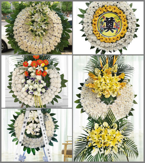 山东青岛平度市明村镇明家店子村花圈速递